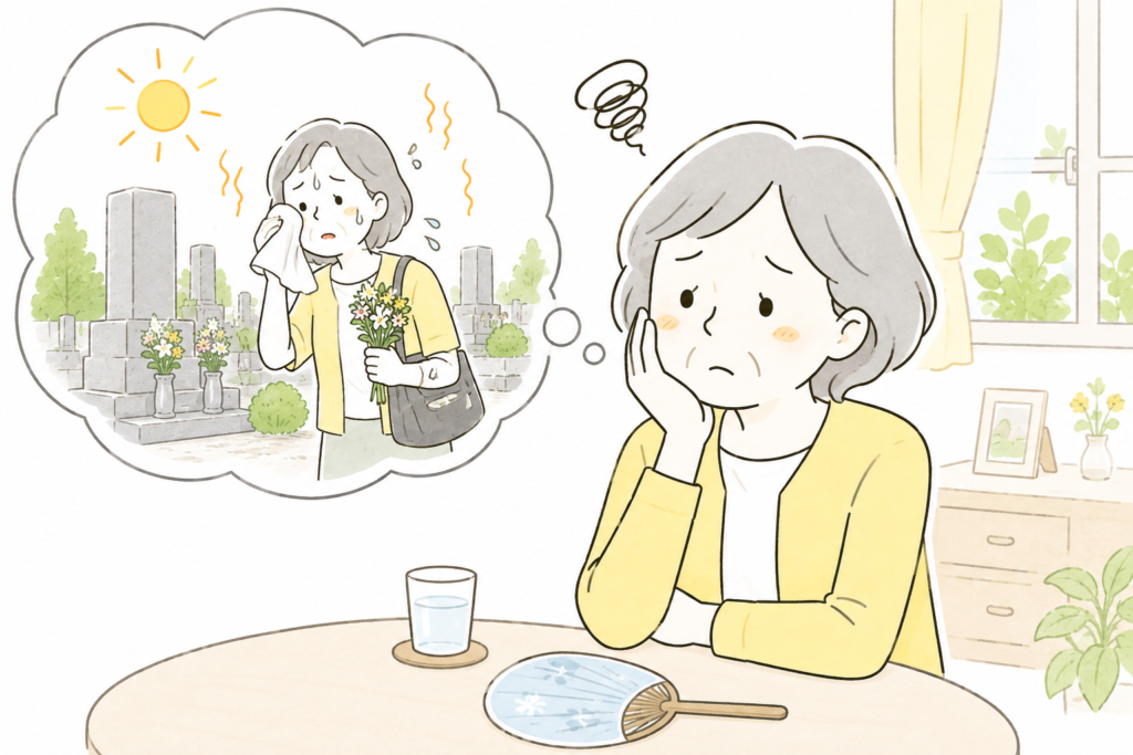 暑くて夏のお墓参りに行けない場合はどうする？お盆にお参りに行けない場合